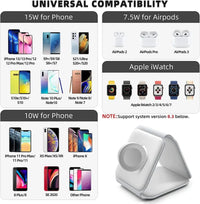 3 In 1 Wireless Folded Charging Pad